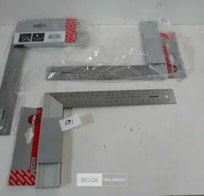 3 x Winkelhaak 250 mm – kavel bij Belga Veilingen, Oudsbergen