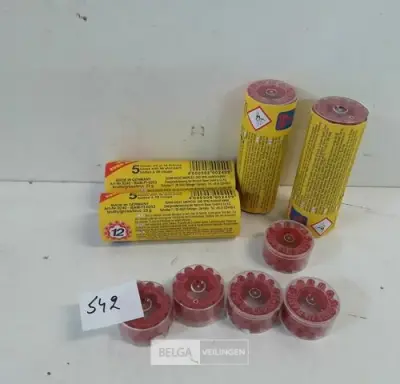 5 x Klappers voor speelgoedgeweer 12 shot 5x48 knallen – kavel bij Belga Veilingen, Oudsbergen