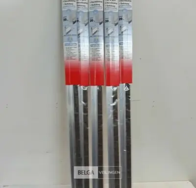 5 x Tochtstrip met borstel 100 cm alu – kavel bij Belga Veilingen, Oudsbergen