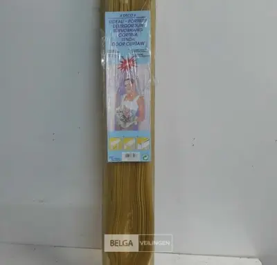 1 x Vliegengordijn zware pvc linten beige 90x220 cm – kavel bij Belga Veilingen, Oudsbergen