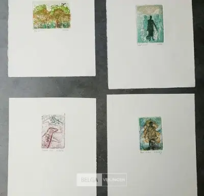 4 Kleine kleuretsen, André Gouzu – kavel bij Belga Veilingen