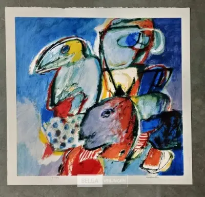 Kleurlithografie, Jan Cobbaert – kavel bij Belga Veilingen