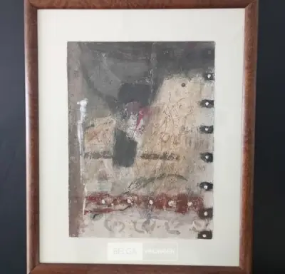 Mixed media op papier, Danglades – kavel bij Belga Veilingen