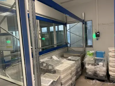 14 linear meter of pallet racking Bito – kavel bij NetBid, Berlin