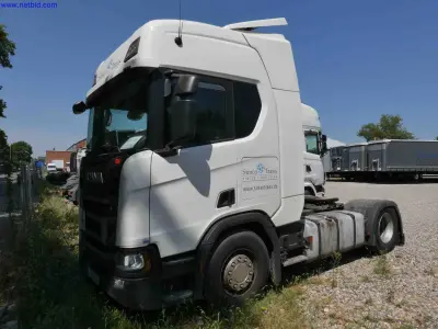 Vrachtwagencombinatie Scania R450 A4X2RA – kavel bij NetBid, Mannheim