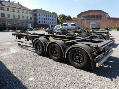 3-Axle Container Chassis Kässbohrer CS – kavel bij NetBid, Mannheim