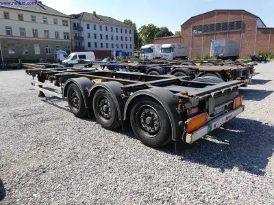 3-Axle Container Chassis Kässbohrer CS – kavel bij NetBid, Mannheim