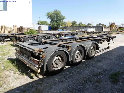3-Axle Container Chassis Kässbohrer CS – kavel bij NetBid, Mannheim