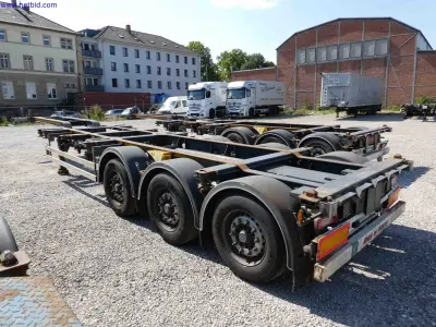 3-assig containerchassis Kässbohrer CS – kavel bij NetBid, Mannheim