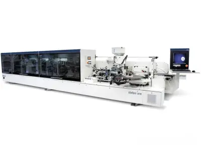 Enkelzijdige kantenbandmachine SCM Stefani One Cell – kavel bij NetBid, Turnhout (Belgium)