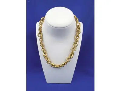 1 Kette 916/- Gelbgold, besetzt mit 6 Diamanten – kavel bij Zoll-Auktion, Bad Hersfeld