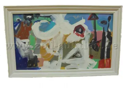 1 Gemälde Acryl auf Karton von Reinhold Womacka – kavel bij Zoll-Auktion, Potsdam