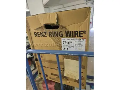 1 RENZ RingWire, doorlopend op spoel | 11,0 mm (7/16") | wit – kavel bij Zoll-Auktion, Bonn