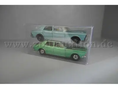 2 Matchbox Modelle Ford Codiac MK.IV Nr.53, Ford Codiac KK.IV PAT APP Nr.53, 1:64 – kavel bij Zoll-Auktion, Halle (Saale)