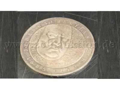 1 Münze Silber zu 10,00 DM JS Bach Jahr 2000 – kavel bij Zoll-Auktion, Wiesbaden