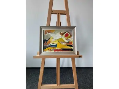 1 Bild Künstler Fred Arnus Zigldrum - Berge in der Sonne - Ölbild – kavel bij Zoll-Auktion, München