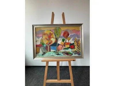 1 Bild Künstler Fred Arnus Zigldrum - Bei Mittenwald - Ölbild – kavel bij Zoll-Auktion, München