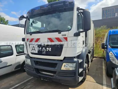 1 MAN TGS 26.320 vuilniswagen met opbouw van Zöller / defect, niet rijklaar – kavel bij Zoll-Auktion, Darmstadt