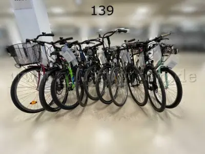 1 E-Bike und 9 Räder im Konvolut, verschiedene Arten und Marken – kavel bij Zoll-Auktion, Hamburg