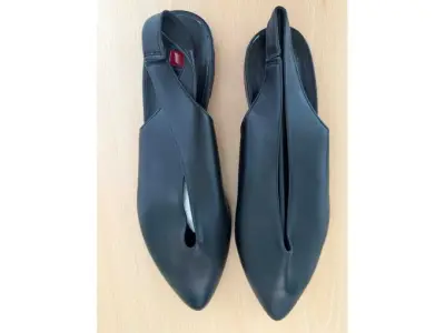 1 origineel paar Högl Slingballerina, zwart, maat 37, nieuw – kavel bij Zoll-Auktion, Mainz