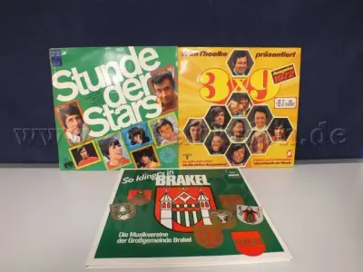 1 bundel, 3 grammofoonplaten, genre "Schlager" – kavel bij Zoll-Auktion, Paderborn