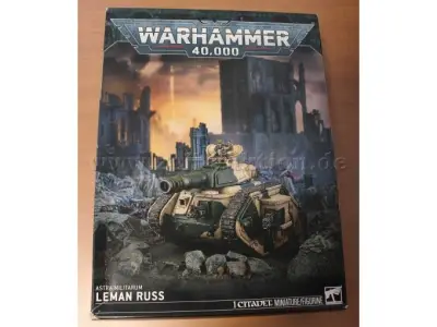1 WARHAMMER 40 000 Astra Militarum LEMAN RUSS Kampfpanzer Leman Russ – kavel bij Zoll-Auktion, Aachen