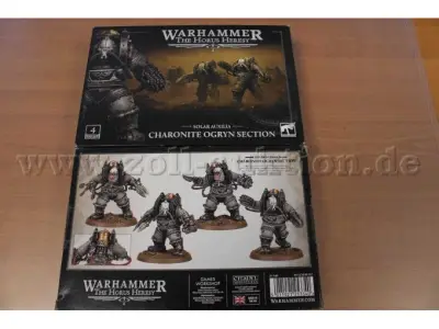 2 WARHAMMER 40 000 The horus heresy SOLAR AUXILIA CHARONITE OGRYN SECTION – kavel bij Zoll-Auktion, Aachen