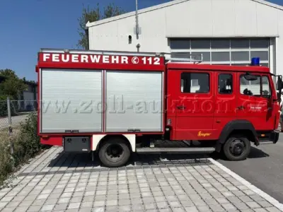 1 Löschgruppenfahrzeug LF 8, Typ 814 F, Mercedes-Benz – kavel bij Zoll-Auktion, Niederwinkling
