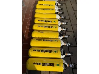 10 Atemschutzflaschen von Dräger und MSA Auer – kavel bij Zoll-Auktion, Bremen