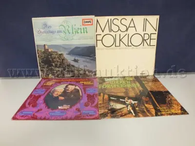 1 bundel, 4 grammofoonplaten, genre "Schlager" – kavel bij Zoll-Auktion, Paderborn
