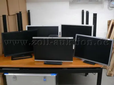 9 Monitore von HP, Fujitsu und LG, diverse Modelle, alle 24 Zoll – kavel bij Zoll-Auktion, Erfurt