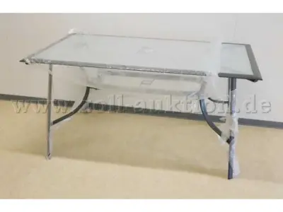 1 Gartentisch "Mexico" mit Glasplatte B/H/T in cm 148 x 72 x 88 – kavel bij Zoll-Auktion, Stralsund