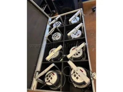 8 LED PAR 64 AT3-schijnwerpers van Litecraft met koffer – kavel bij Zoll-Auktion, Dortmund