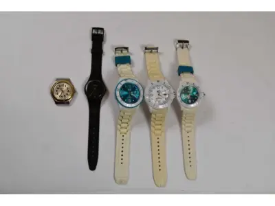 5 gebrauchte Uhren der Hersteller „Swatch“ & „Ice- Watch“ – kavel bij Zoll-Auktion, Hamburg