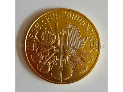 1 Goldmünze Wiener Philharmoniker 2021 Feinheit 999,9/1000 – kavel bij Zoll-Auktion, Rostock