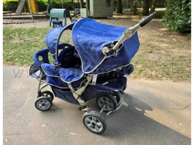 1 RABO-kinderwagen voor vier kinderen / vierlingbuggy – kavel bij Zoll-Auktion, Hünfelden