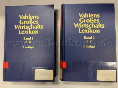 1 Vahlens Großes Wirtschafts-Lexikon Band 1 + 2 / 2. Auflage (alt, gebraucht) – kavel bij Zoll-Auktion, Mönchengladbach