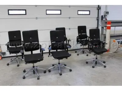 6 Bürodrehstühle von Steelcase, Modell Please, gebraucht, defekt, für Bastler – kavel bij Zoll-Auktion, Berlin