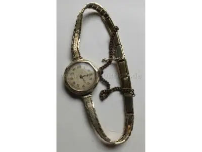 1 Damen – Armbanduhr Gold 585 – kavel bij Zoll-Auktion, Rostock