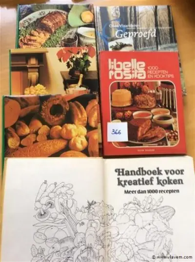 Lot kookboeken – kavel bij Vlavem