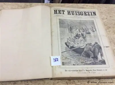 Gebundelde magazines " Het Huisgezin " 1904 – kavel bij Vlavem