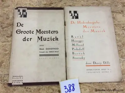 Boeken Muziek 2st reeks NIR – kavel bij Vlavem