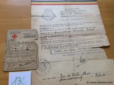 Papierwaren oa oproepingsbevel – kavel bij Vlavem
