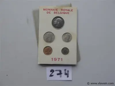 muntenset België 1971 – kavel bij Vlavem