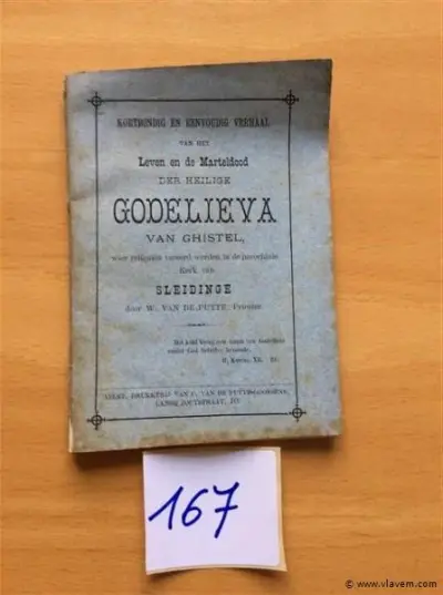 Boek : Leven en marteldood der Heilige Godelieva 1883 – kavel bij Vlavem