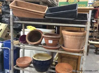Lot bloempotten +… – kavel bij Vlavem