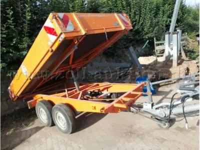 1 Tandem Kippanhänger Auwärter, Paul mit Knott Deichsel – kavel bij Zoll-Auktion, Wolfhagen