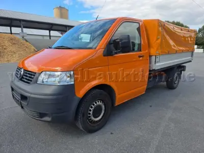1 VW T5 Transporter, 75KW, 2800Kg, Pritsche mit Planenaufbau, AHK – kavel bij Zoll-Auktion, Lippstadt
