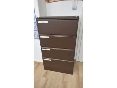 1 Schäfer Hängeregistraturschrank mit 4 Schubladen S51 dunkelbraun – kavel bij Zoll-Auktion, Grassau