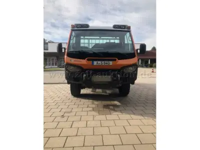 1 AEBI VT 450 mit Kipper Aufbau / Streuer und Vario Pflug – kavel bij Zoll-Auktion, Gersthofen